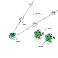 Ohrstecker Und Halskette Set - BlossomMix