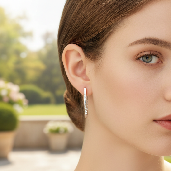 Ovaler Ohrschmuck - GlimmerHoop