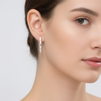 Ovaler Ohrschmuck - GlimmerHoop