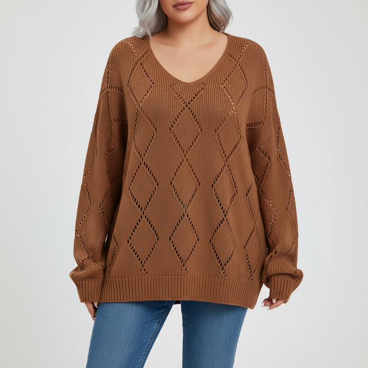 Oversized Damenstrickpullover -  Viktoria