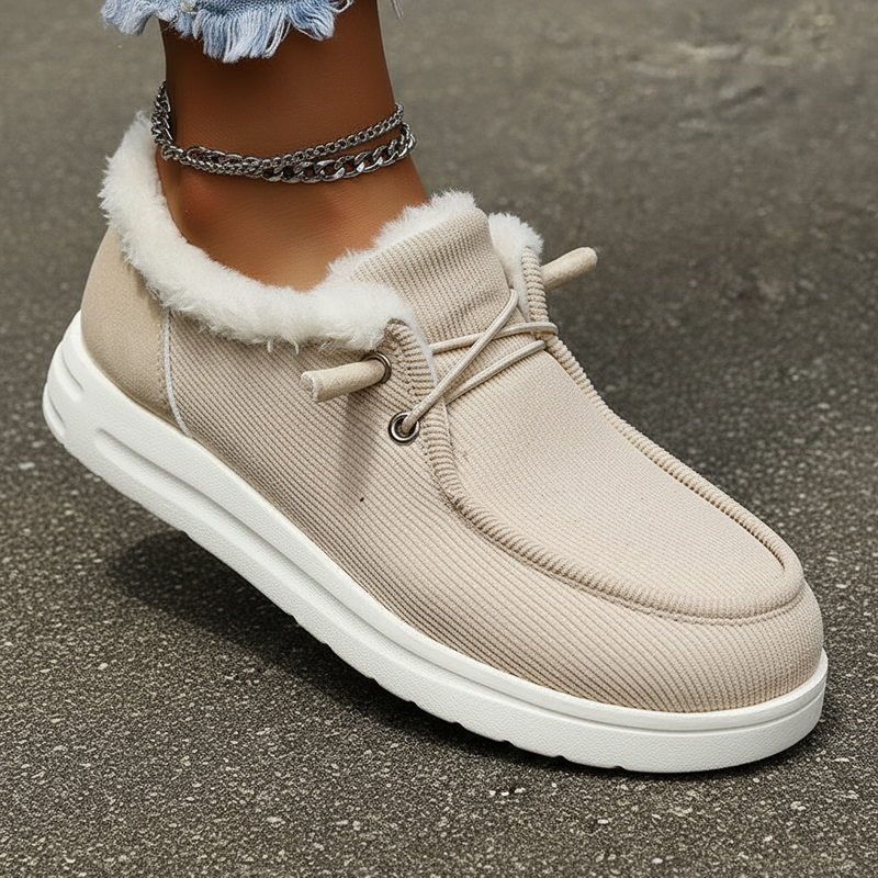 Plüschgefütterte Winter-Schuhe -  Elvira