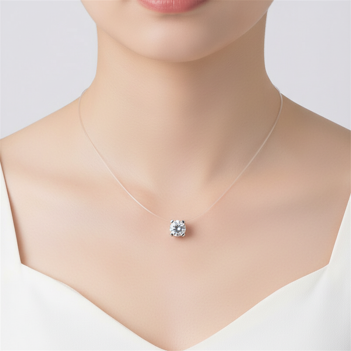Runde Zirkon-Halskette - ZirconGlow