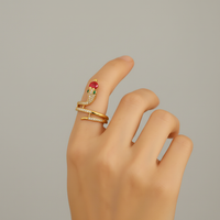 Schlangenring Mit Zirkonia - ZirconRing