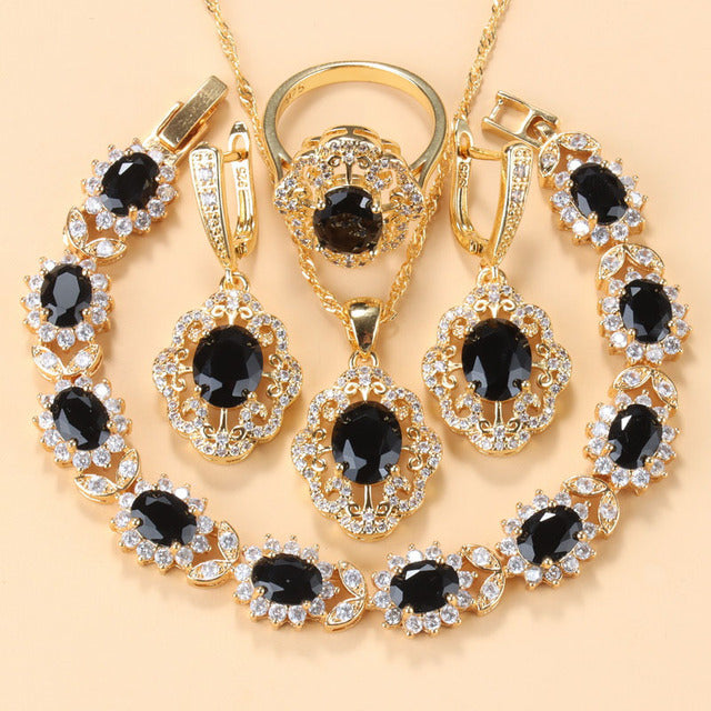 Schmuckset Mit Zirkonia - GlamourEssence