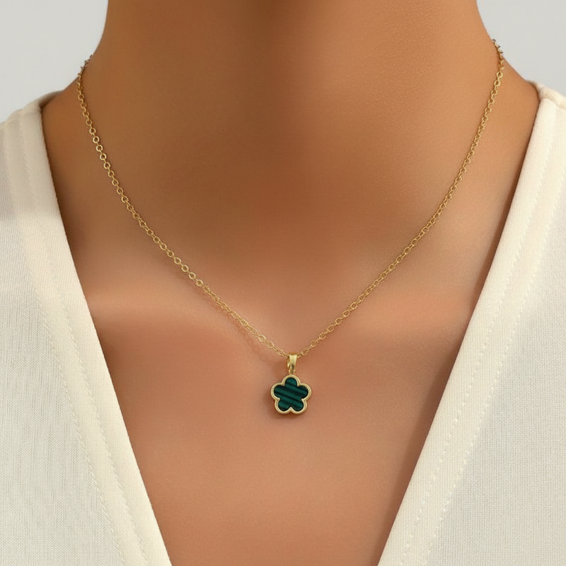 Silberkette Mit Blumenanhänger - FlowerGlow