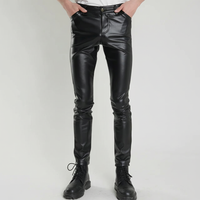 Skinny Fit Lederhose -  Heinrich
