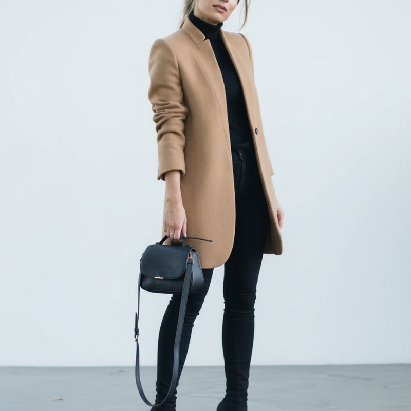 Stehkragen Mantel -  Valentina