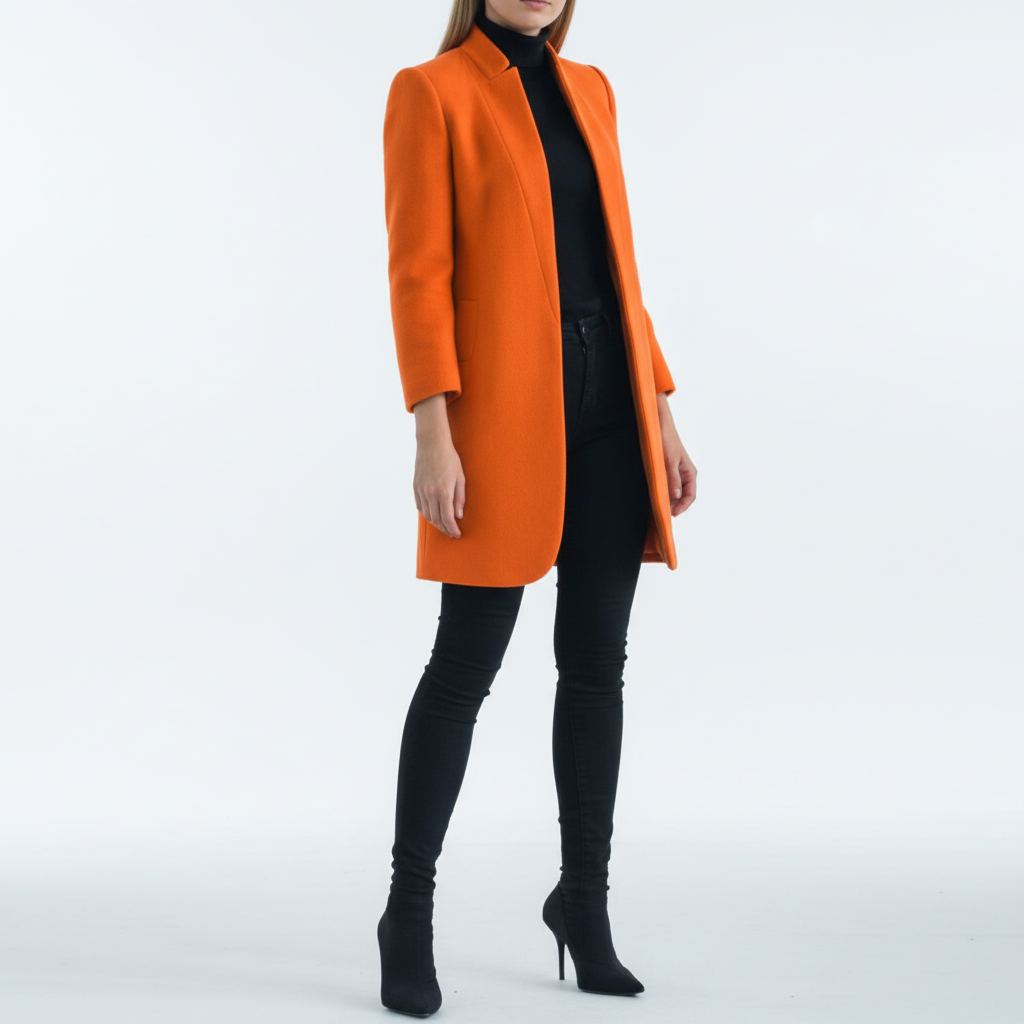 Stehkragen Mantel -  Valentina