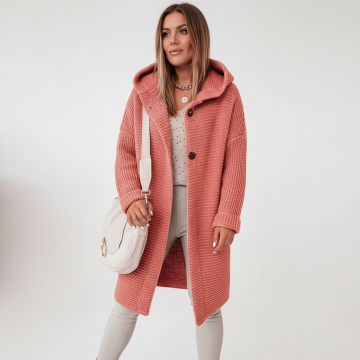 Strickweste Mit Kapuze - Isabella