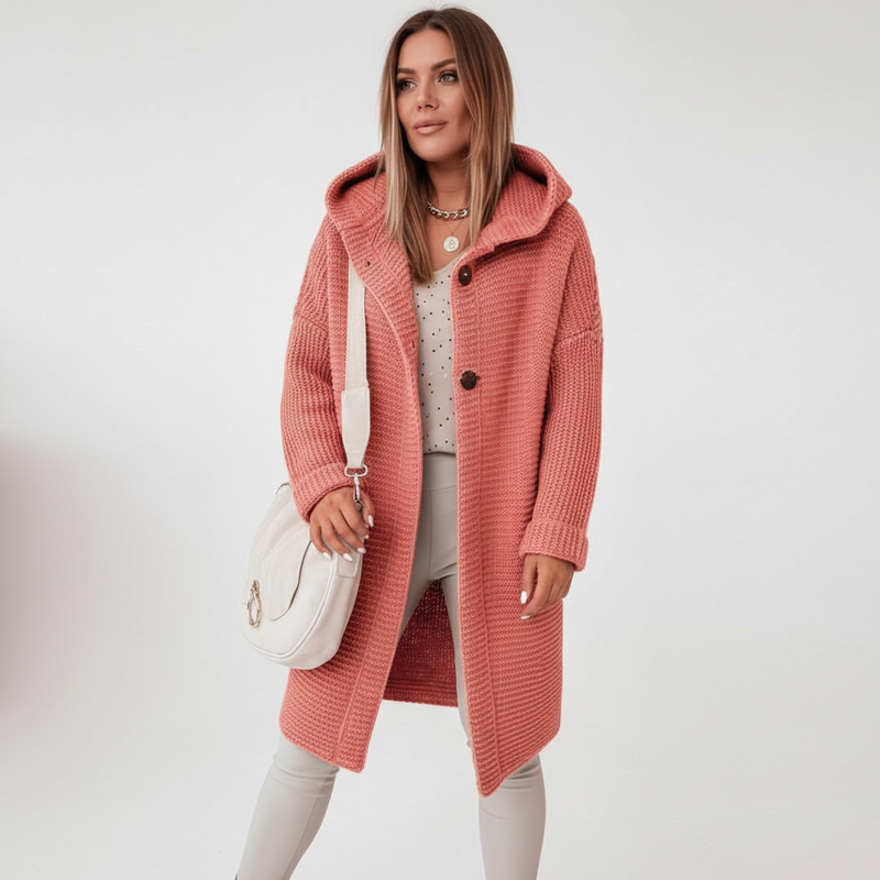 Strickweste Mit Kapuze - Isabella