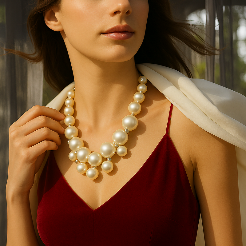 Glanz der Jugend – Traumhaftes Perlenhalsband