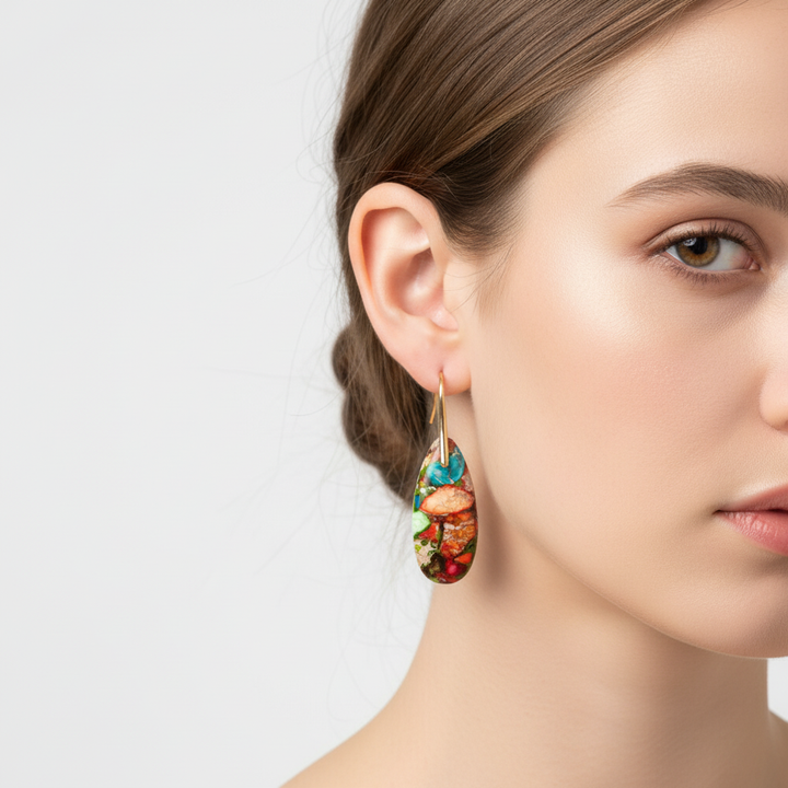 Tropfenförmige Ohrringe - JasperVibes