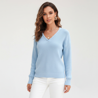 V-Ausschnitt Gestrickter Pullover -  Antonia