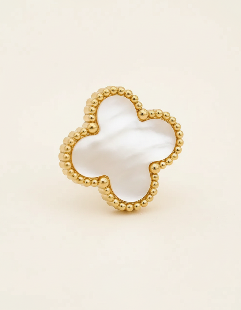 Vergoldete Perlenohrstecker - CloverJewelry