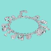 Versilbertes Charm-Armband - CharmGlow