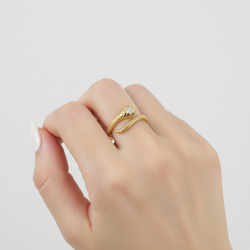 Verstellbarer Schmuckring - SnakeRing