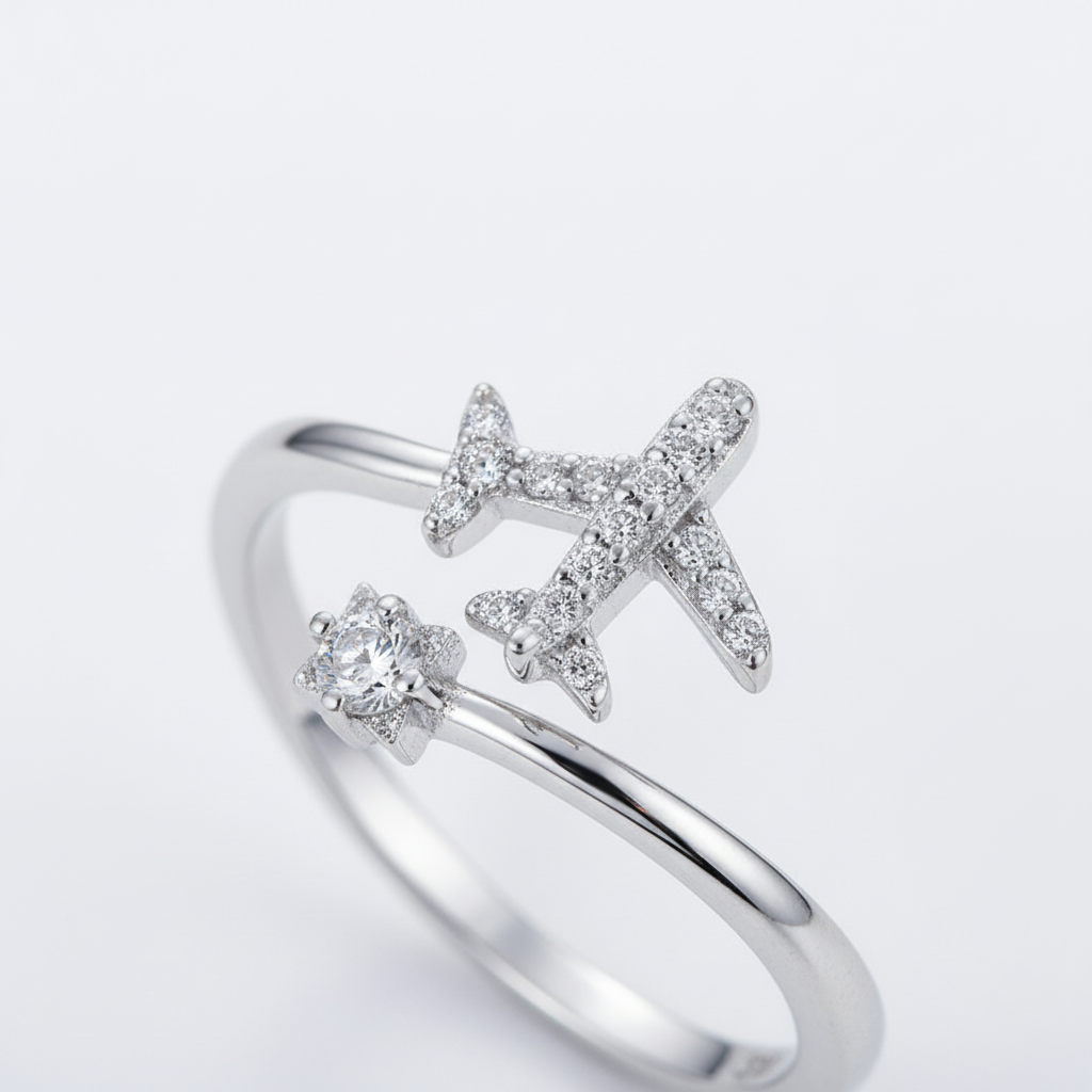 Verstellbarer Silberring - HorizonRing