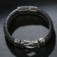 Verstellbares Lederarmband - KnotFashion