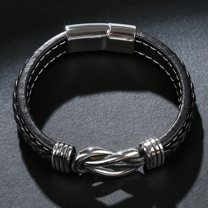 Verstellbares Lederarmband - KnotFashion