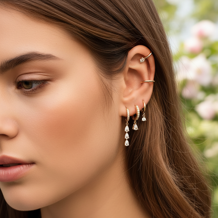 Vielseitige Ohrringe - AuroraGleam