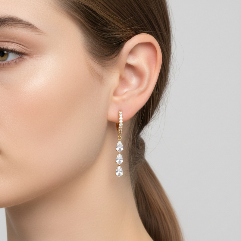 Vielseitige Ohrringe - AuroraGleam