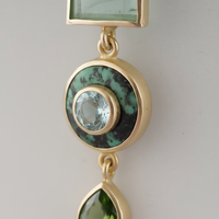 Vintage-Stil Ohrringe - GreenGlow