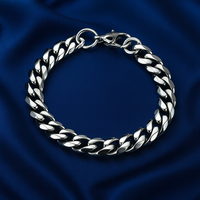 Eleganz-Link Edelstahl-Armband