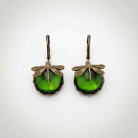 Vintage Tropfenohrringe - DragonflyEarrings