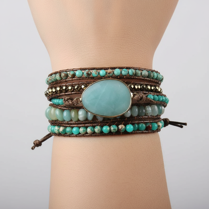 Wickelarmband Aus Steinen - BohoGlow