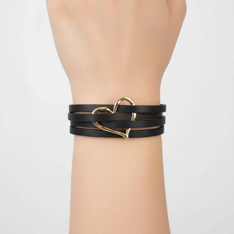 Wickelarmband Mit Magnetverschluss - LeatherWrap