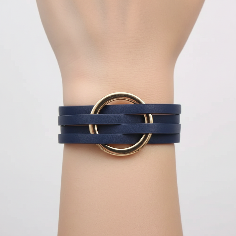Wickelarmband Mit Magnetverschluss - LeatherWrap