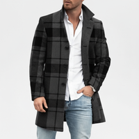 Wollmantel Mit Karomuster - Marc