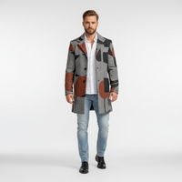 Wollmantel Mit Karomuster - Marc