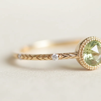 Zarter Silberring - PeridotJewelry