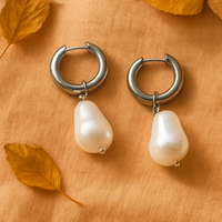 Zeitlose Vintage-Perlen-Ohrringe