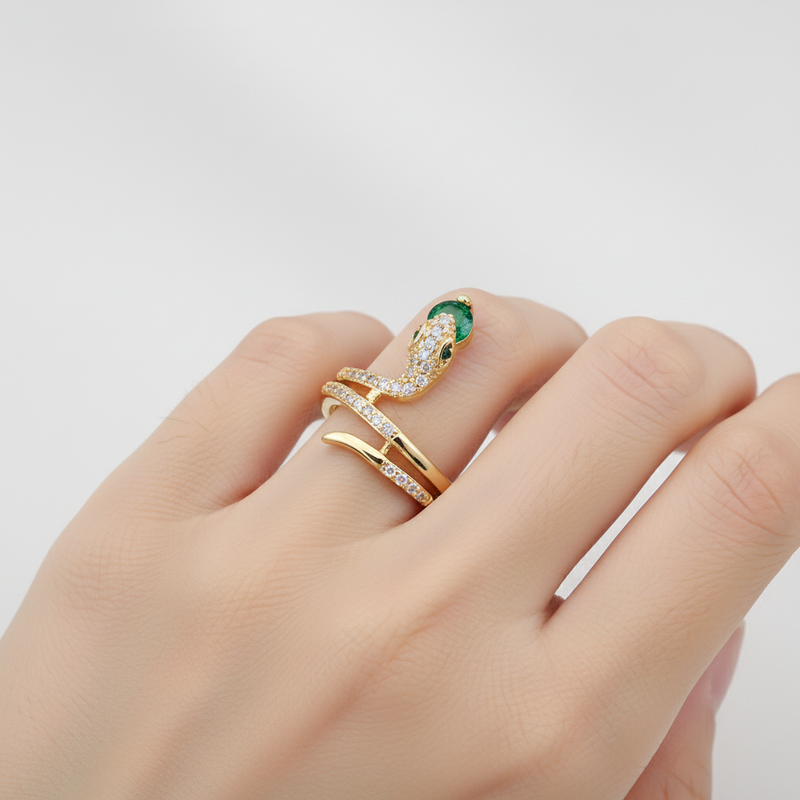 Zirkon Besetzter Ring - SerpentStyle