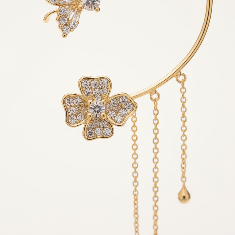 Zirkonia Ohrringe - ButterflyClip