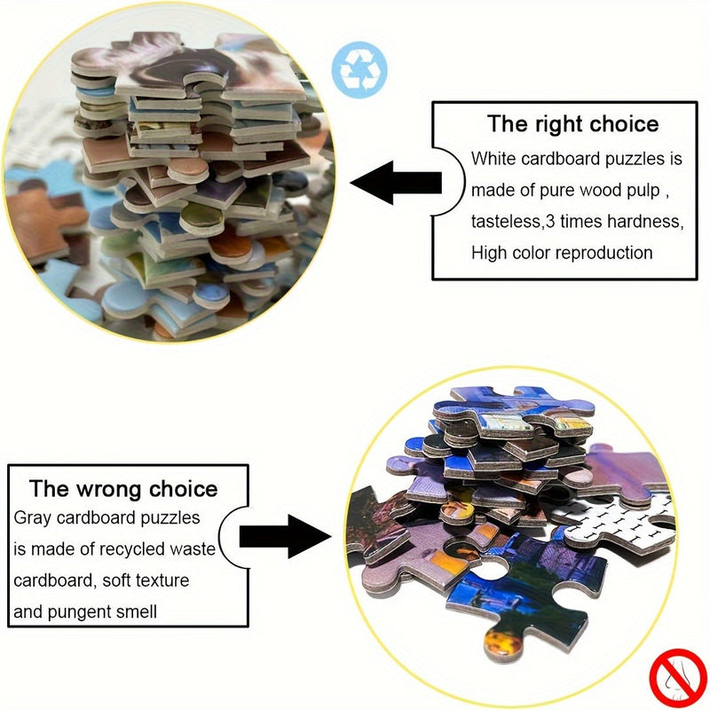 Runde Puzzle | 1000 Teile Sternzeichen Beruhigend Erwachsene-Luzern Mode