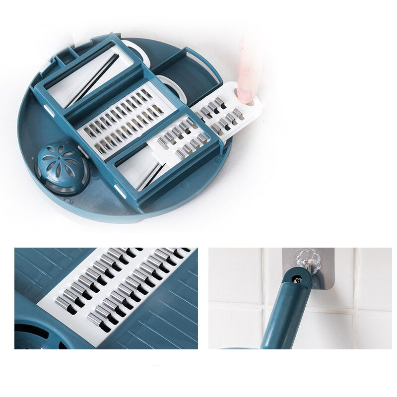 Küchenschneider | 12-in-1 Multifunktional Schnell Einfach Langlebig Edelstahl-Luzern Mode