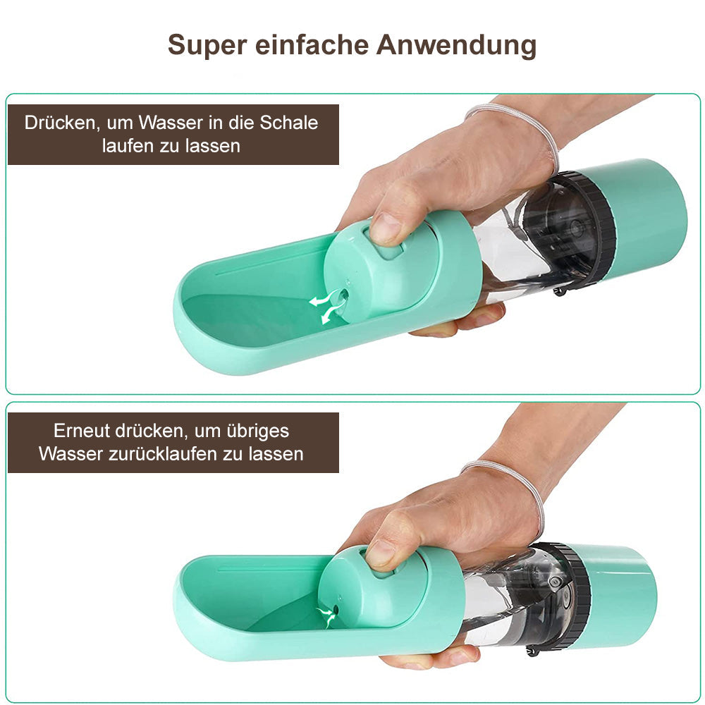 Hunde-Wasserflasche | Futter 2-in-1 Kompakt Praktisch Langlebig Vielseitig-Luzern Mode