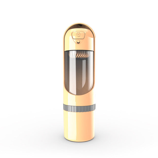 Hunde-Wasserflasche | Futter 2-in-1 Kompakt Praktisch Langlebig Vielseitig-Gelb-Luzern Mode