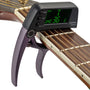 Gitarrenstimmer | Capo | 2-in-1 | Kompakt | Vielseitig | Digital-Mattschwarz-Luzern Mode