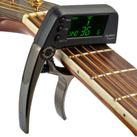 Gitarrenstimmer | Capo | 2-in-1 | Kompakt | Vielseitig | Digital-Schwarz-Luzern Mode