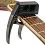 Gitarrenstimmer | Capo | 2-in-1 | Kompakt | Vielseitig | Digital-Schwarz-Luzern Mode