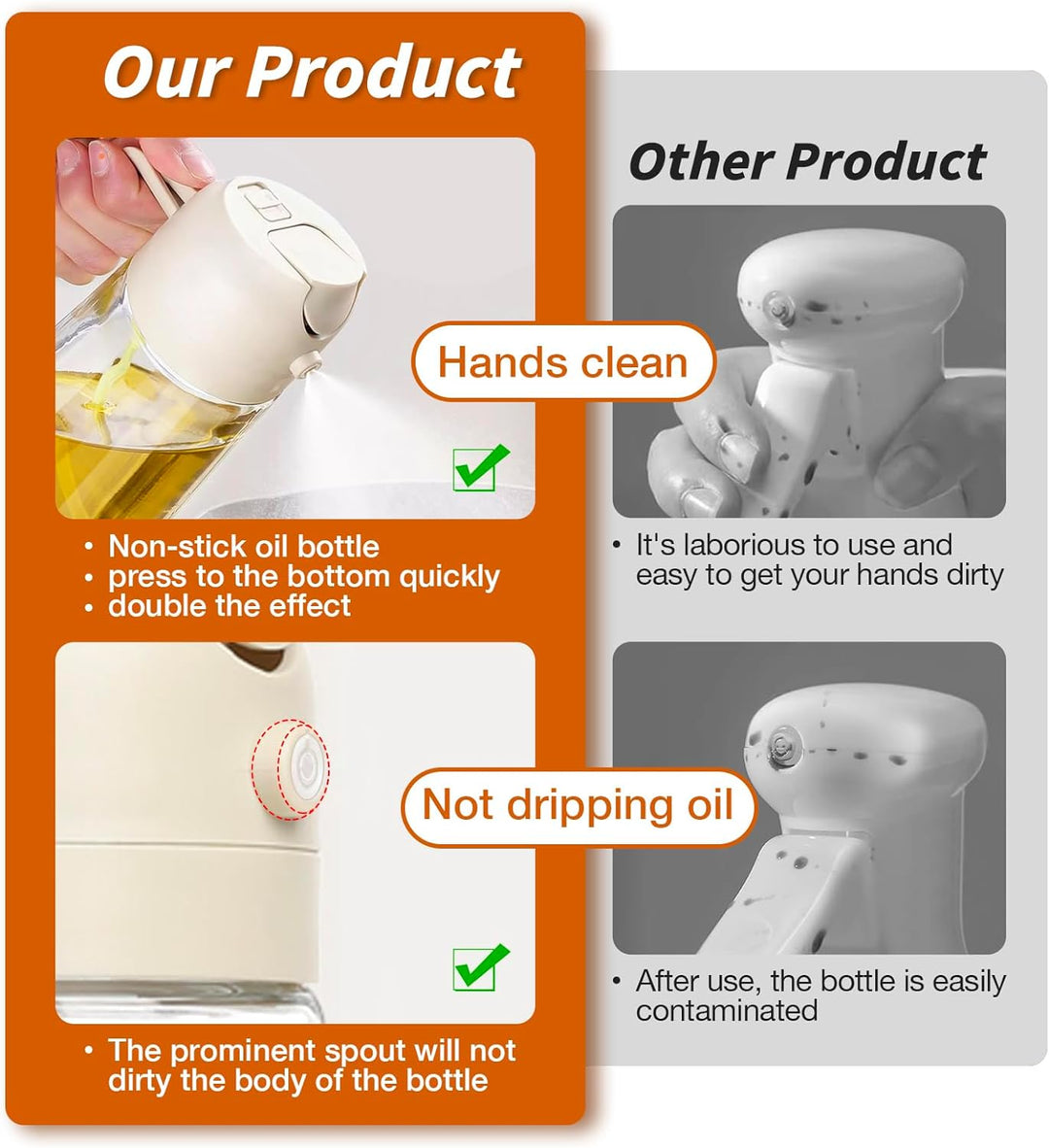 Ölsprüher | Sprühen Dosieren Glas Präzise Langlebig Vielseitig-Luzern Mode