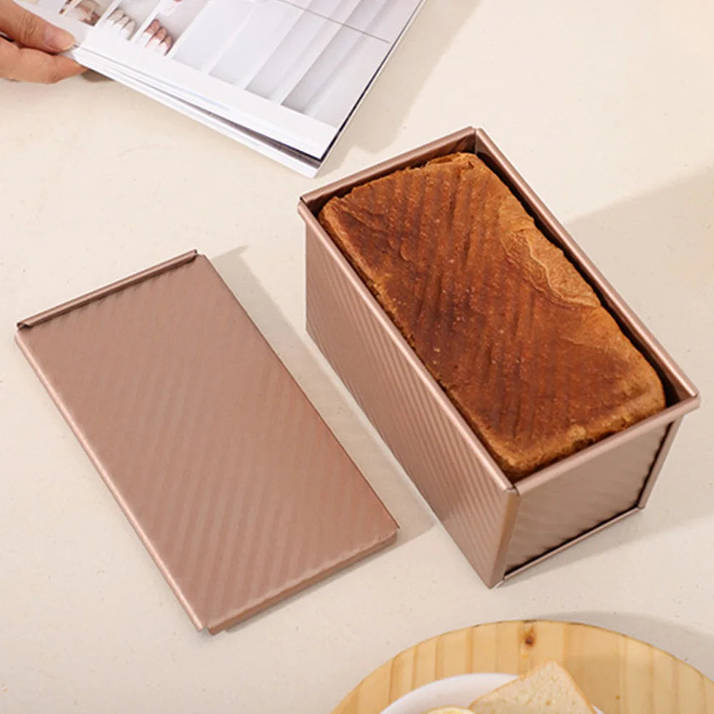 Brottform | Set | 2-teilig | Roségold | Mit Deckel | Antihaft-Luzern Mode