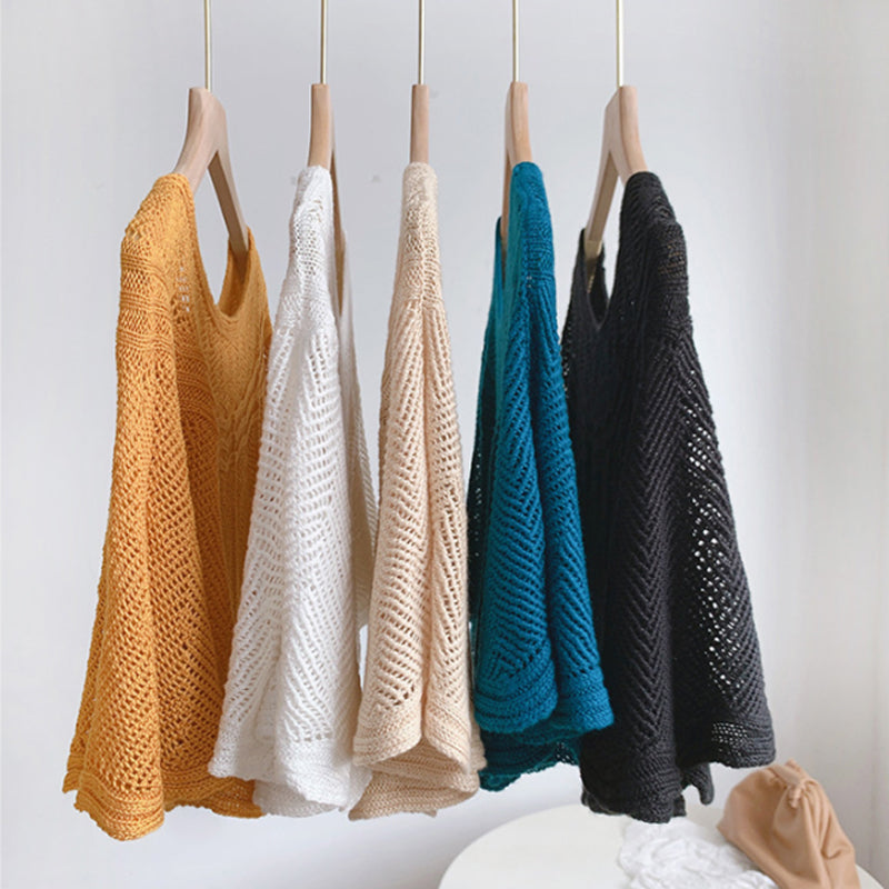 Damen Eisseiden-Schal mit Strick & UV-Schutz – Amira