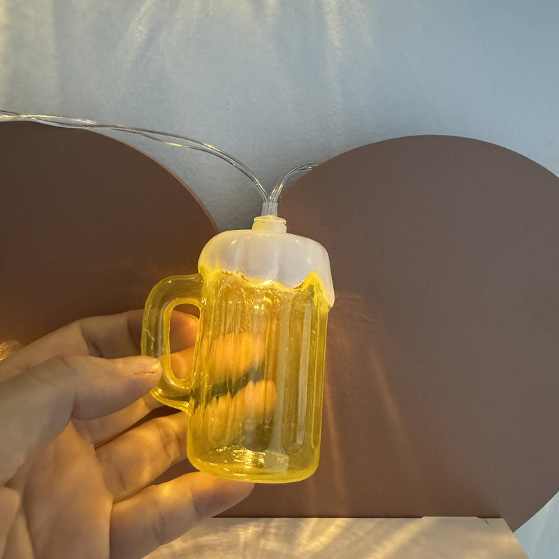 2 Stück LED Bierkrug Lichterkette – LichterBier Oktoberfest 2026