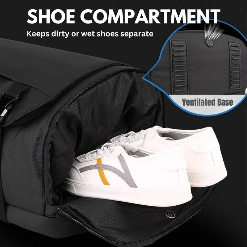 15” Wasserdichter Laptop-Rucksack mit Seitenöffnung & USB-C-Anschluss – TrekPro Serie