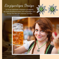 Edelweiß Schmuckset mit Herzanhänger – AlpenFrische Oktoberfest 2026